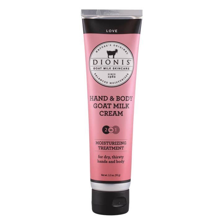 Dionis Love Hand & Body Goat Milk Cream, 3.3 oz for wholesale by Dionis Goat Milk Skincare