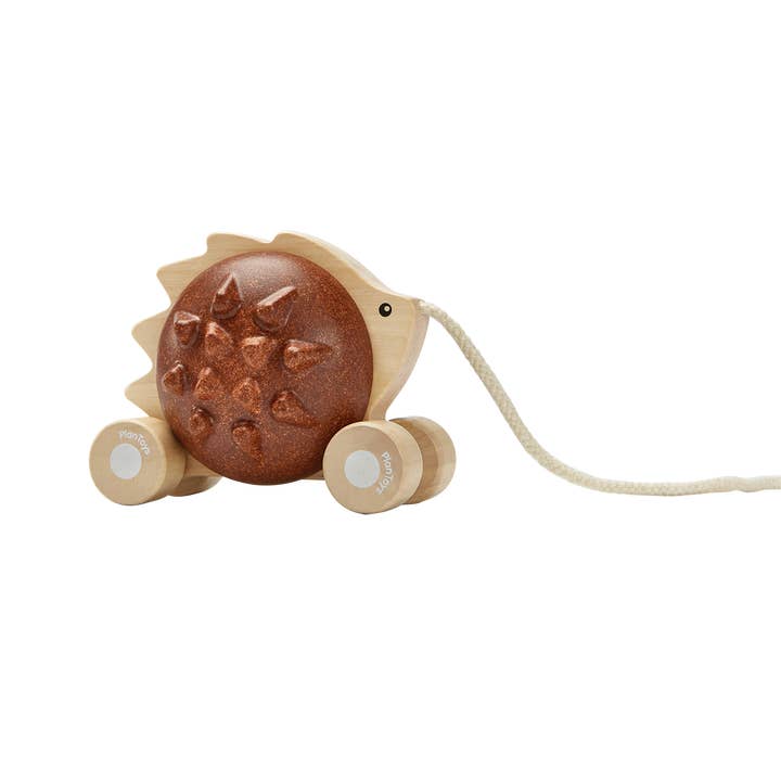 PlanToys - Wholesale Toy Set - Kids - Pull-Along Hedgehog - Brown1