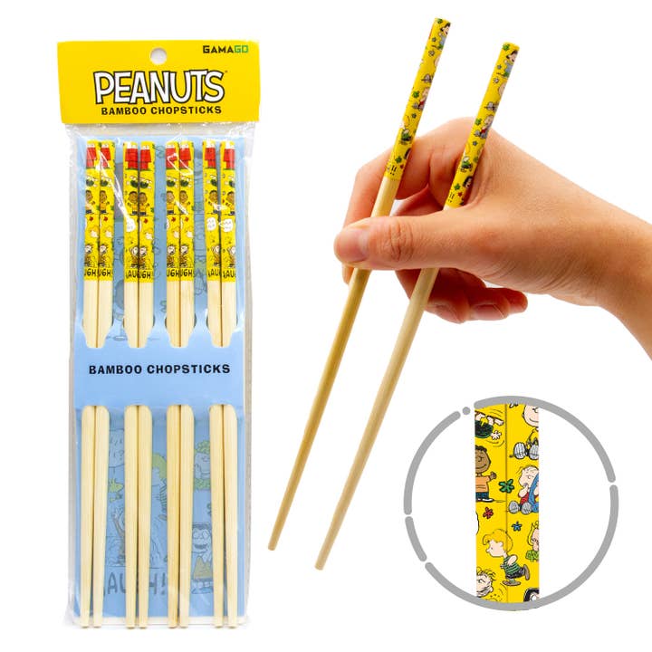Peanuts Cast Chopsticks for wholesale by AQUARIUS, GAMAGO, ICUP, & ROCK SAWS by NMR Brands