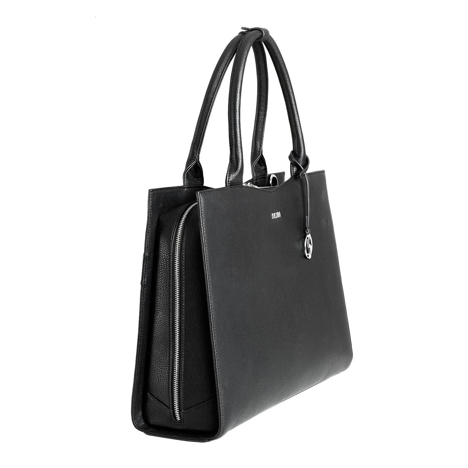 Socha - Venta al por mayor Bolsa de portátil - Mujer - Bolsa para ordenador portátil/bolsa de negocios para mujer - negro recto de 15 pulgadas6