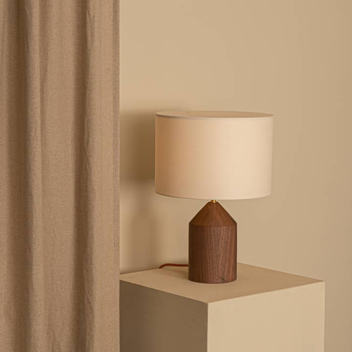 Simone et Marcel - Wholesale Accent/Desk Lamp - Josef Table Lamp Walnut Wood2