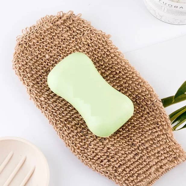 EcoFreax - Wholesale Exfoliating Gloves/Mitts - Bath hemp fiber body exfoliating scrubber glove