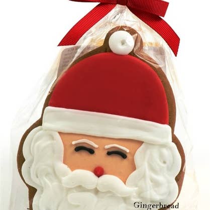 Lady Fortunes Inc - Wholesale Biscuit - Hand Decorated Cookie- Gingerbread Santa