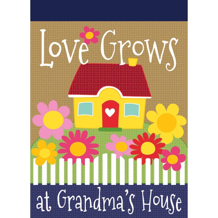 Garden Grandmas House Blap Flag for wholesale by Cottage Garden