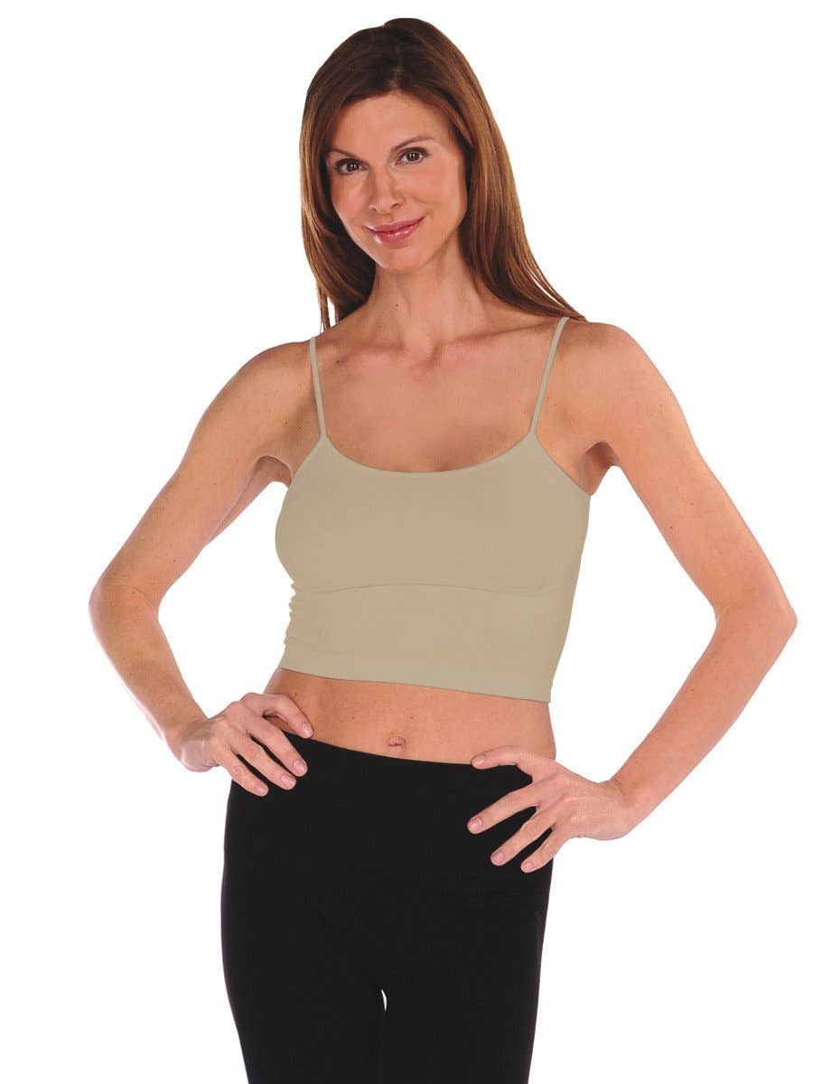 TINA Stephens Italy/Tees By Tina - Wholesale Camisole - Women's - Crop Cami (Bralette) (51BL)1