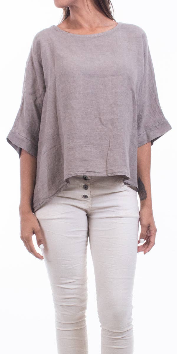 Gigi Moda - Wholesale Blouse - Women's - Linen Kaftan Blouse26