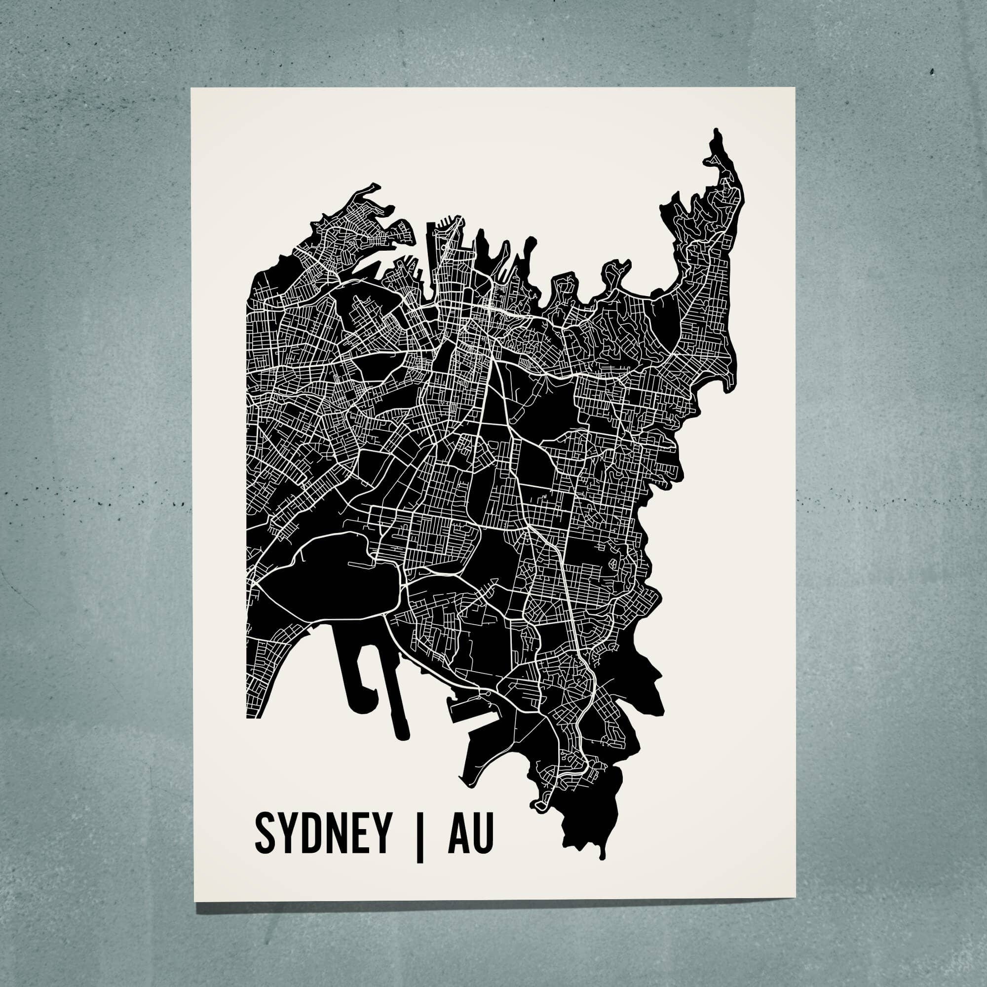 Mr City Printing - Wholesale Kunstprint - Sydney Kaart Art0