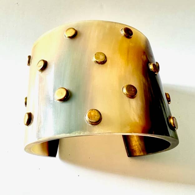 Erik & Mike - Wholesale Cuff Bracelet - Natural Horn Cuff with brass 2
