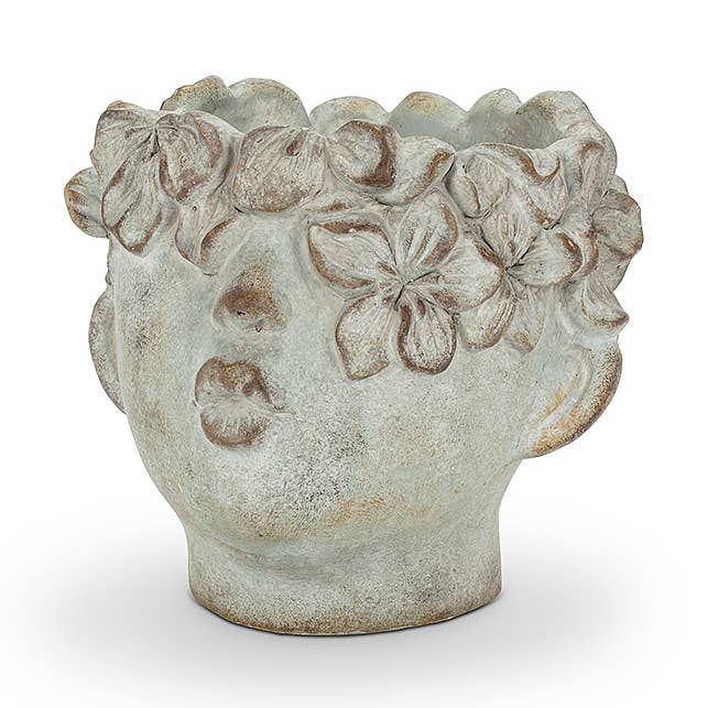 Sm Kissing Face Planter-7" H for wholesale by Abbott