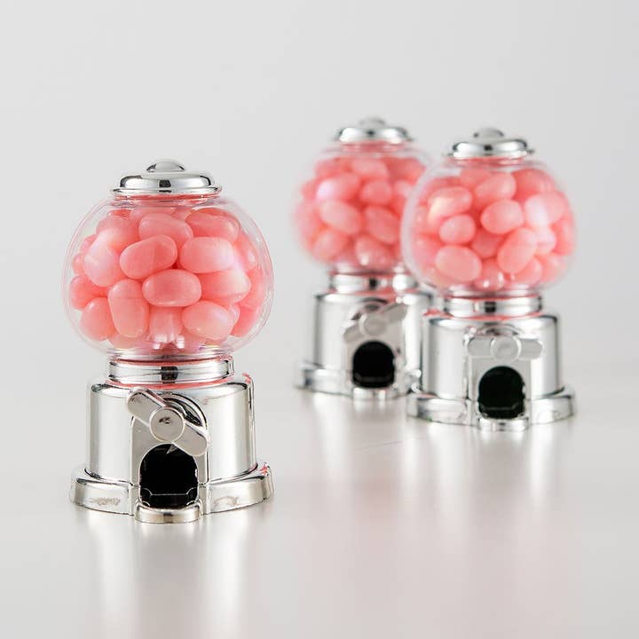 Weddingstar Inc. – wholesale Party gift – Mini Gumball Machine Party Favor - Silver (2)
