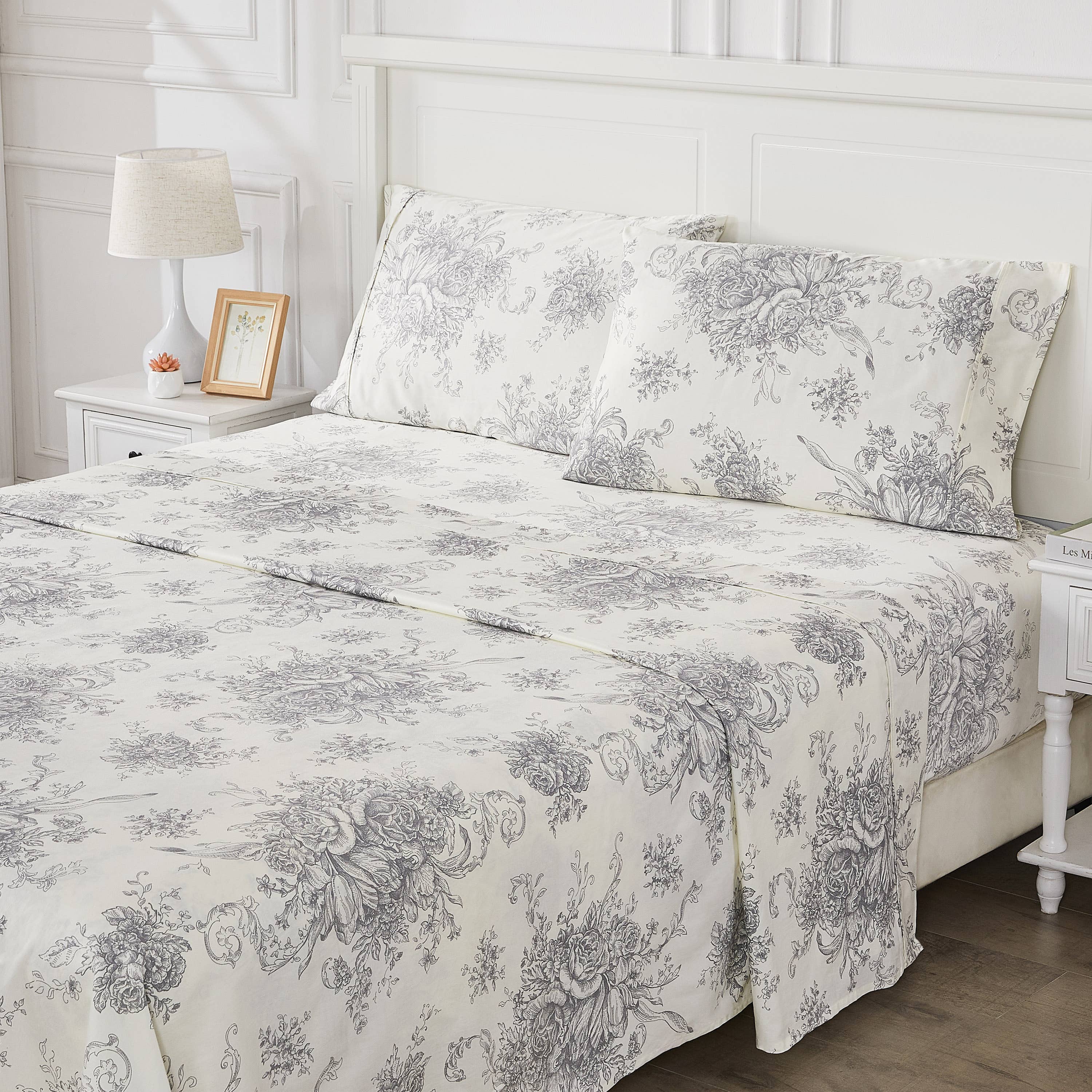 Mélange Home - Wholesale Sheet Set - Toile Printed Cotton Sheet Set3