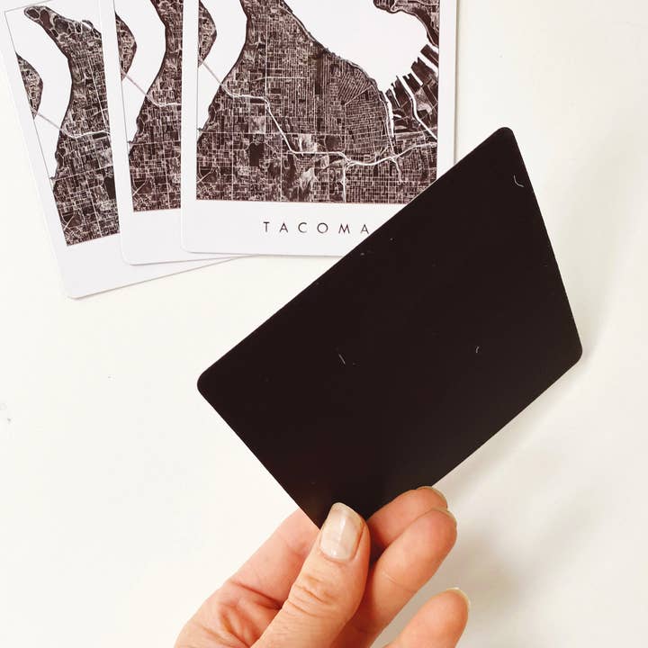 Turn-of-the-Centuries - Wholesale Magnet - Tacoma Washington Watercolor Map - Flex Magnet1