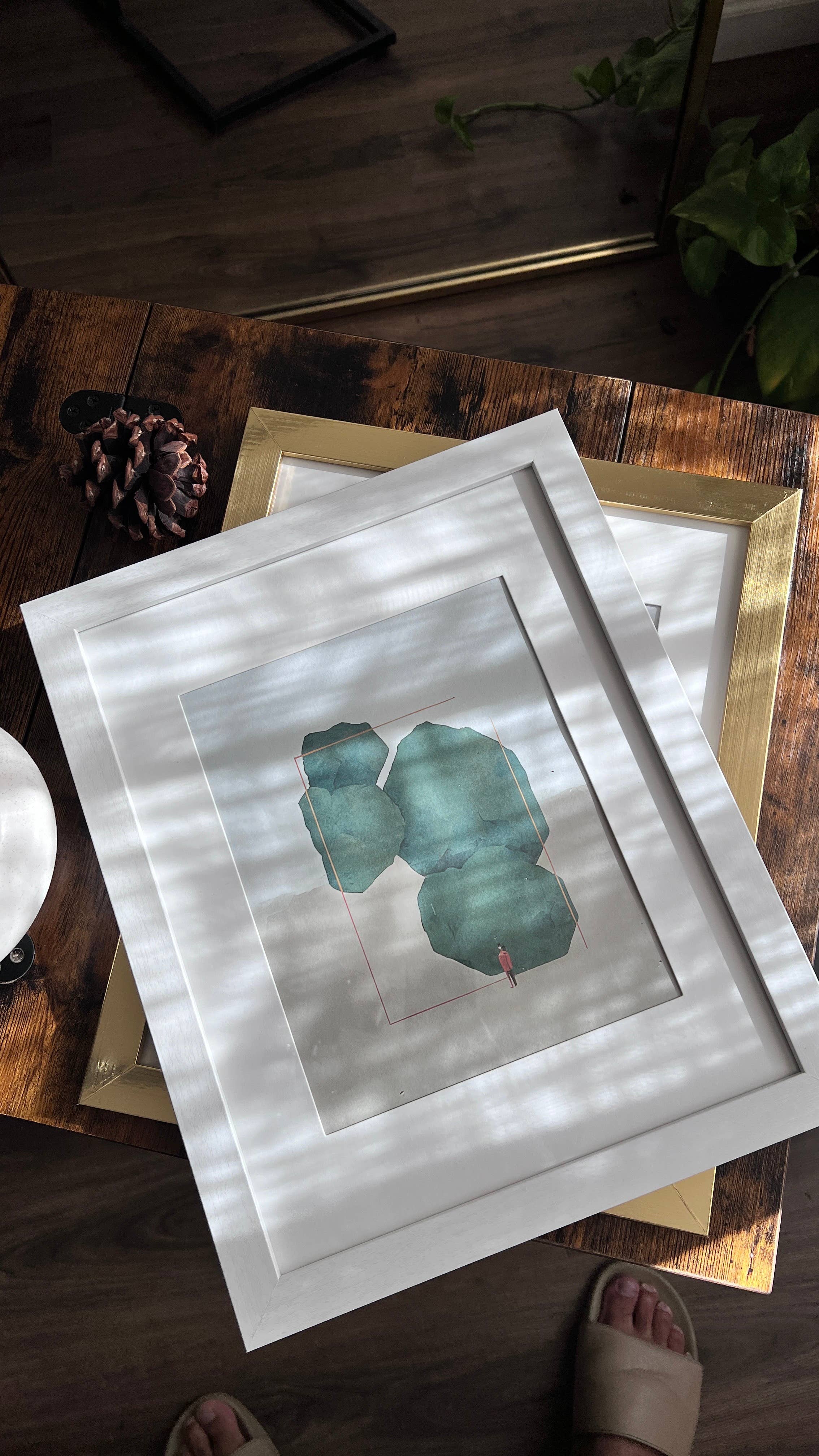 ArtbyHaise - Wholesale Art Print - Emerald Green Wall Art Set- Abstract Expressionism Art Print1