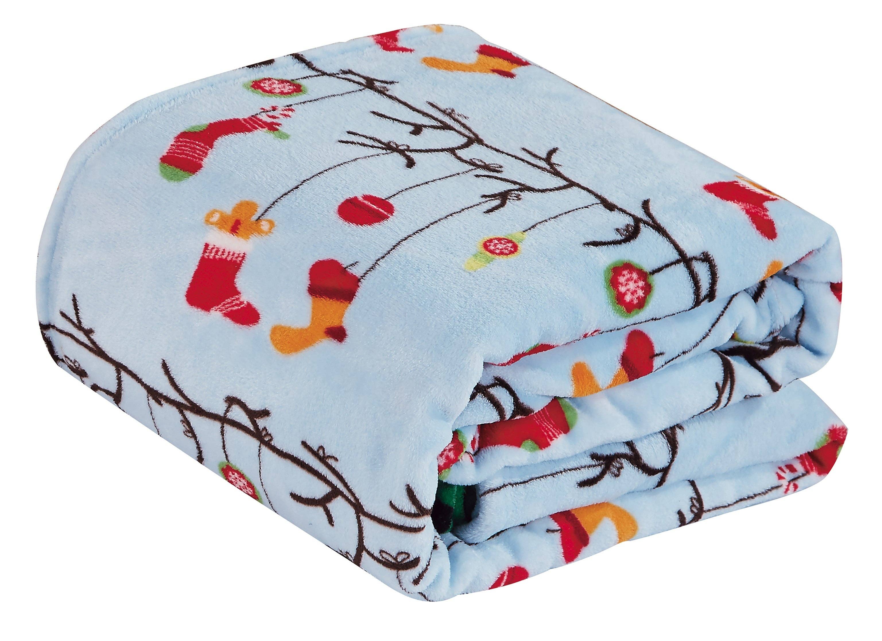 Infinite Basics - Wholesale Throw Blanket - Christmas Blanket Cozy Festive Holiday Throw Blanket 50" x 60"34