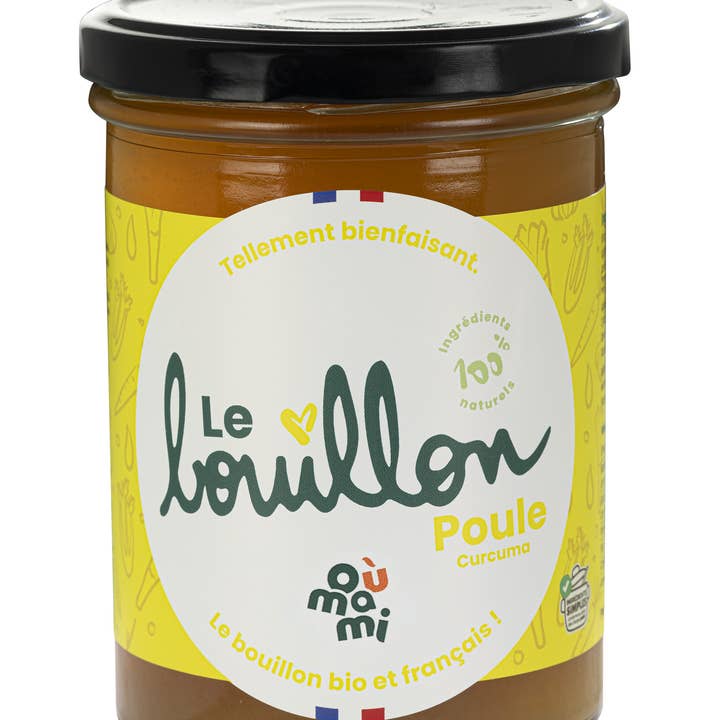 Oùmami – wholesale Stock – Organic Chicken Bone Broth with Turmeric