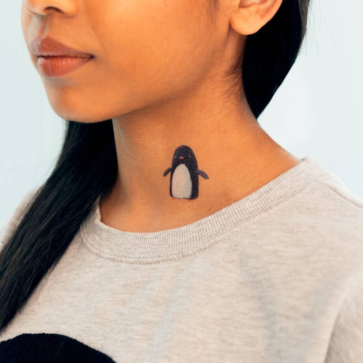 Tattly - Wholesale Temporary Tattoo - Penguin Tattoo Pair