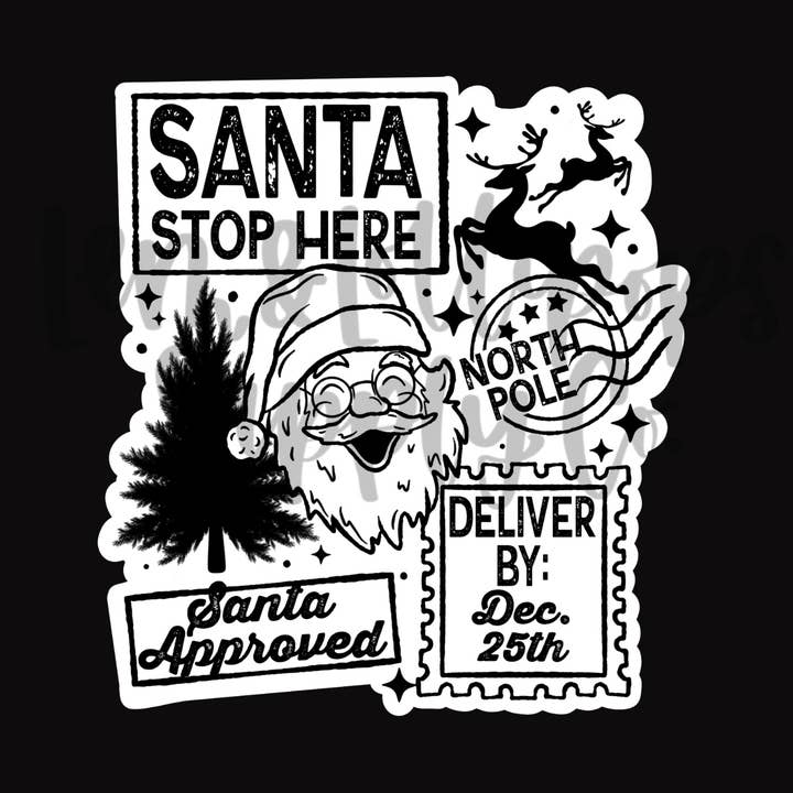 Christmas stamps Sticker for wholesale by Lem&Lollipops Supply Co. LLC