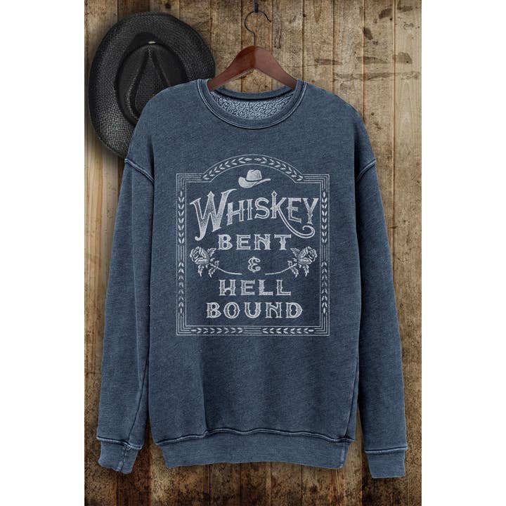 WHISKEY BENT MINERAL SWEATSHIRTS for wholesale by HRTandLUV