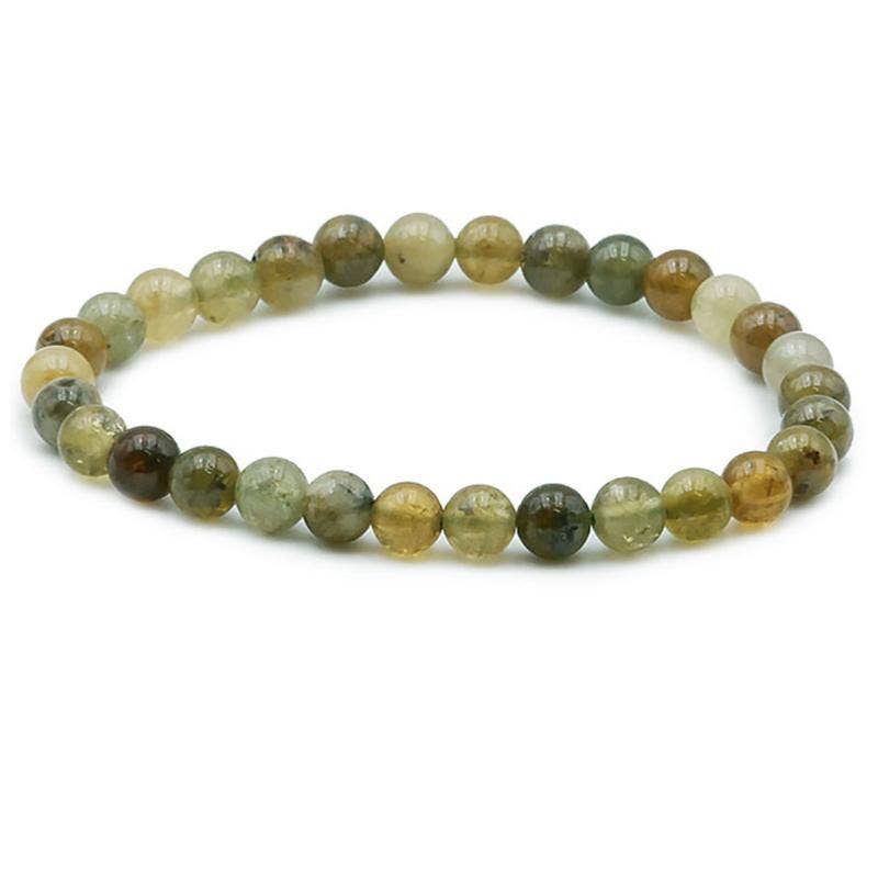 La Boîte à Cailloux - Wholesale Beaded Bracelet - Green garnet Grossular Mali bracelet A+ (5-6mm beads)0