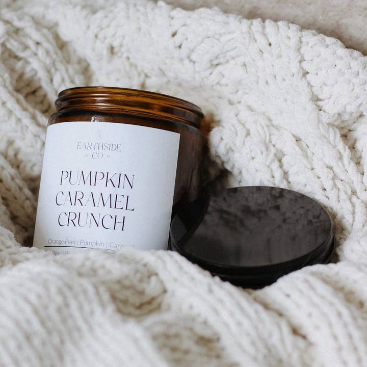 the earthside co - Wholesale Travel Candles - Pumpkin Caramel Crunch