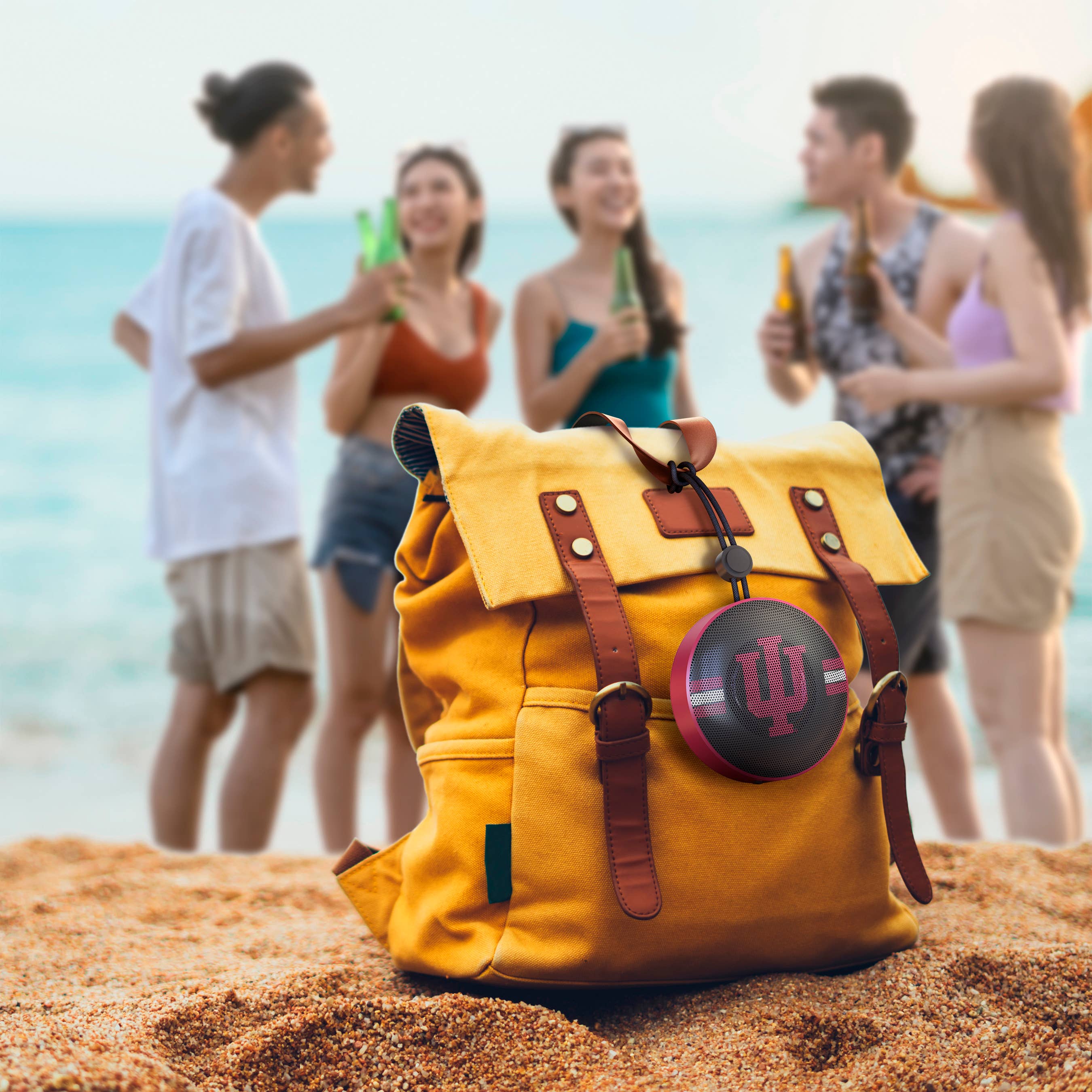 Prime Brands Group - Wholesale Speakers - NCAA Indiana Hoosiers Wireless Bottle Opener Speaker3