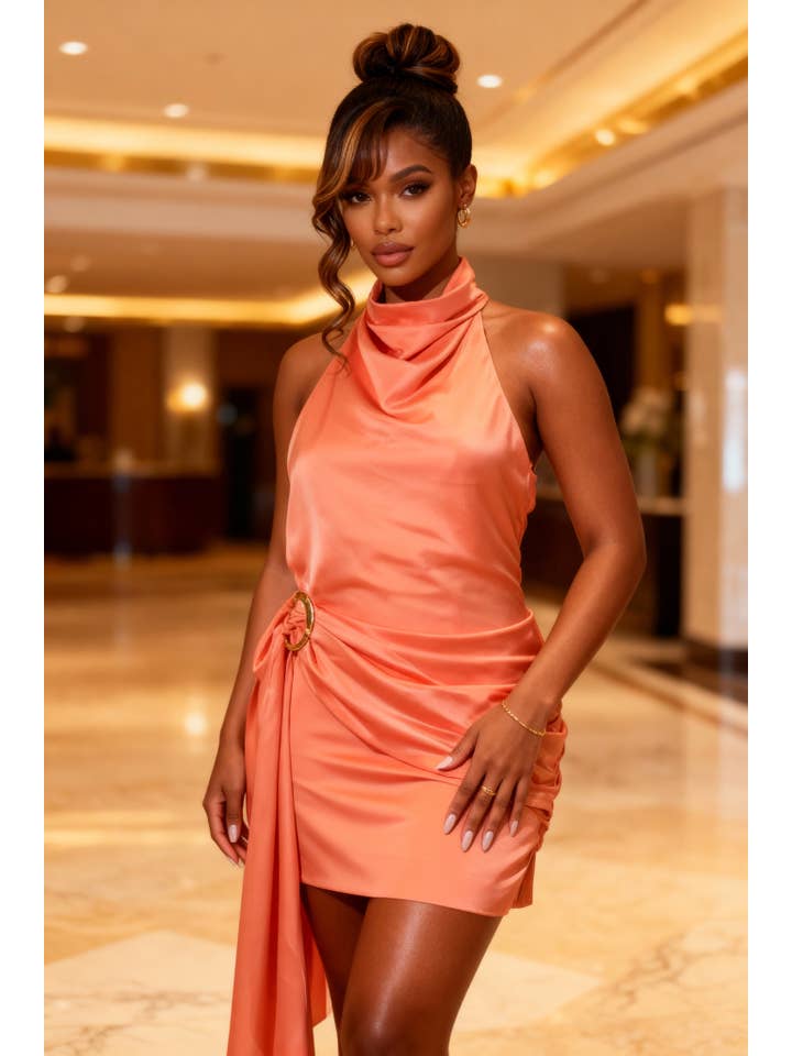 RESORT 444 - Wholesale Dress - Women's - THE FÊTE DRESS - GUAVA2