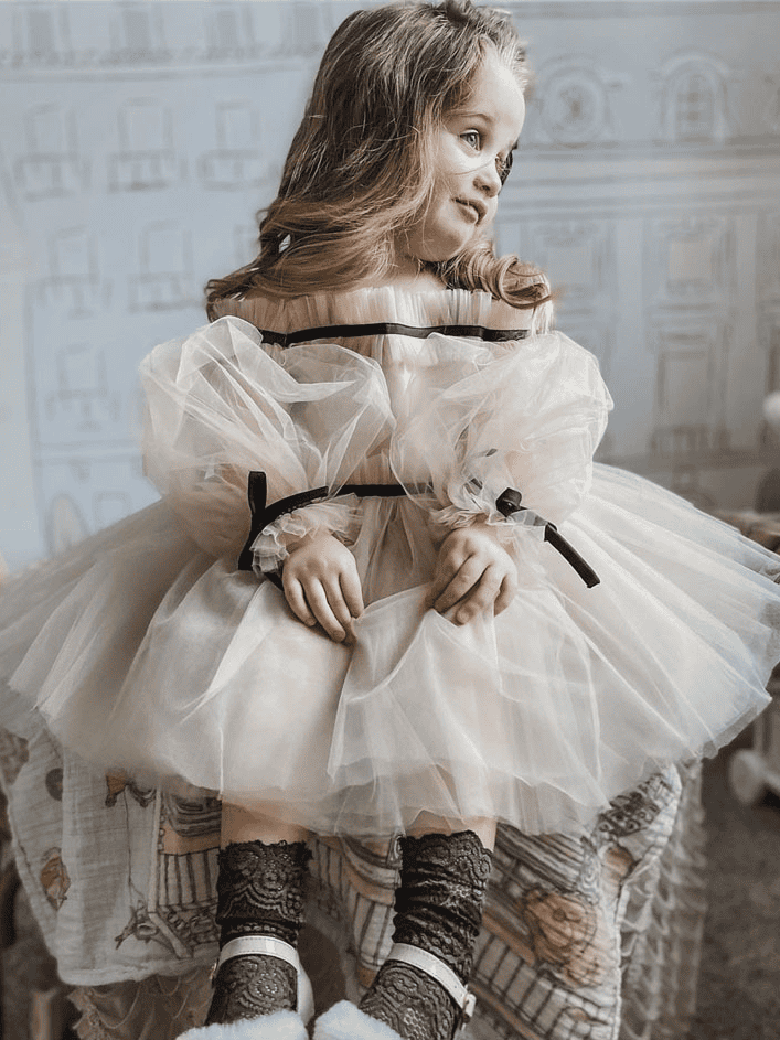 Petite Maison Kids - Wholesale Dress - Kids - Coco-Caramel Tulle Dress27