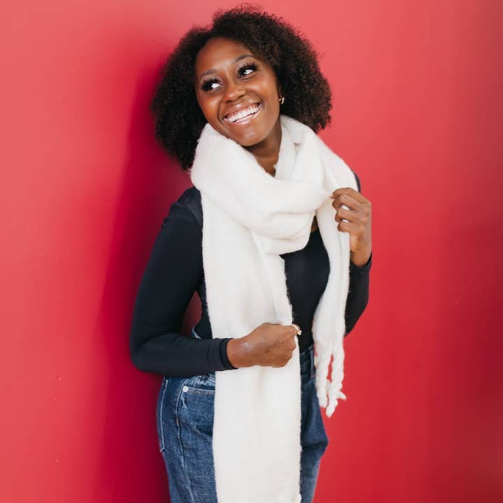 Pretty Simple - Wholesale Scarf - Women's - Seattle Days Fringe Scarf