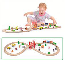 Trade Toys Limited - Wholesale Toy Set - Kids - Viga Wooden Train Set - 39pcs1