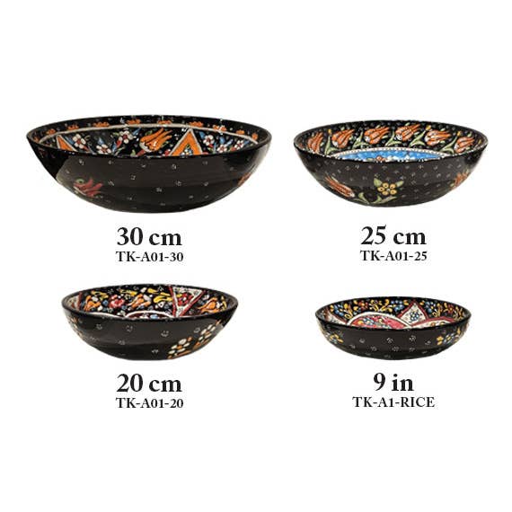 Access by Mediterranean Concepts - Wholesale Serve Bowl - Relief Design Ceramic Rice/Pasta Bowl