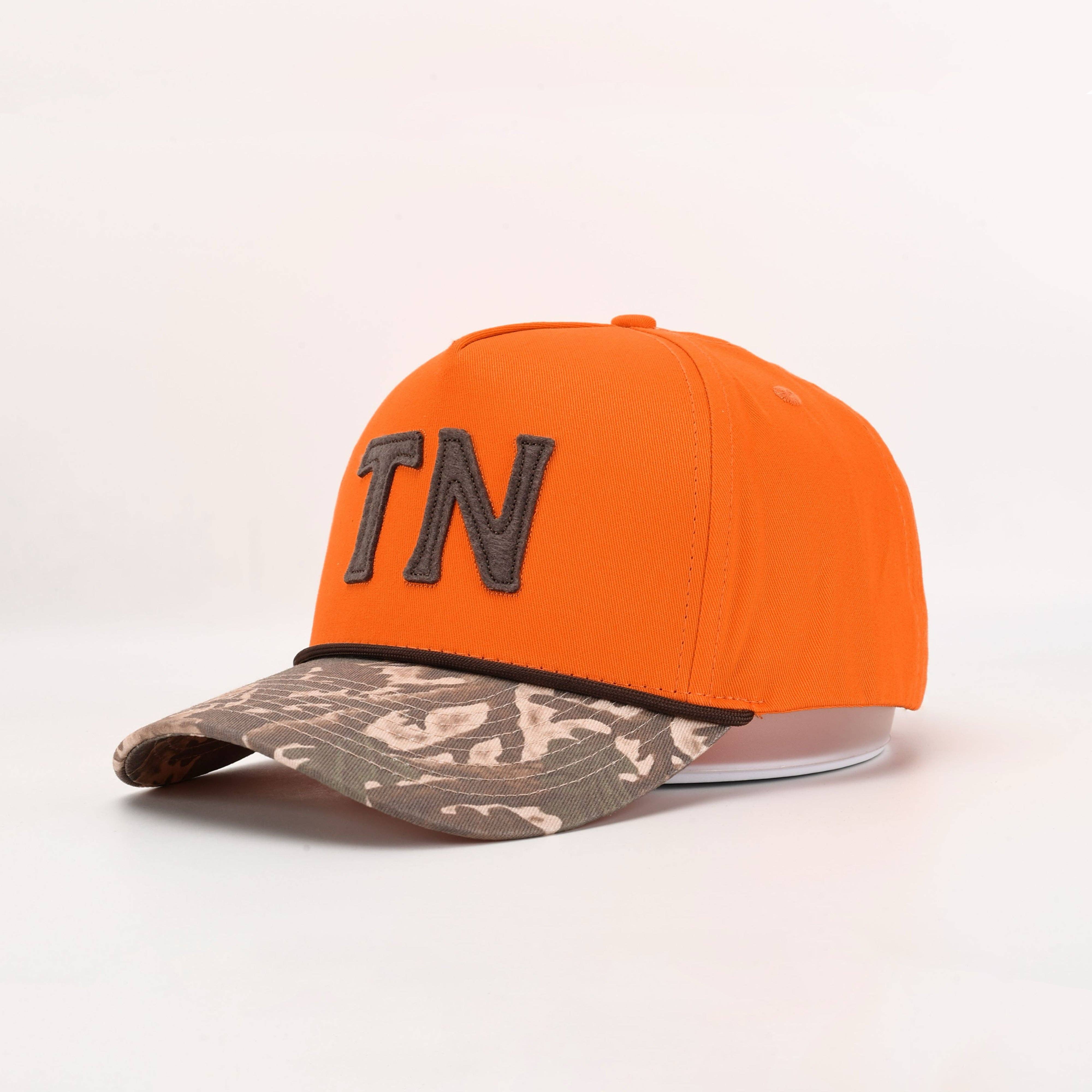 Tennessee Outfitters – Großhandel Basecap – Unisex – Tennessee "TN Hat" in Holler Orange & Timber Camo1