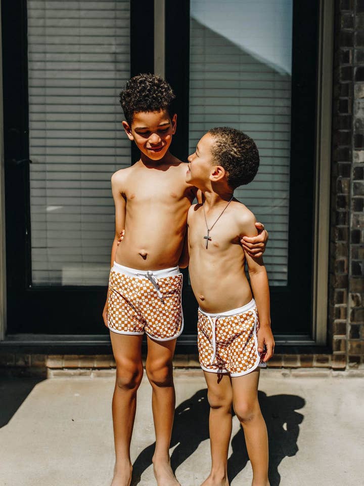Golden Sun Boys Swim Trunks for wholesale by Tulip+Olive