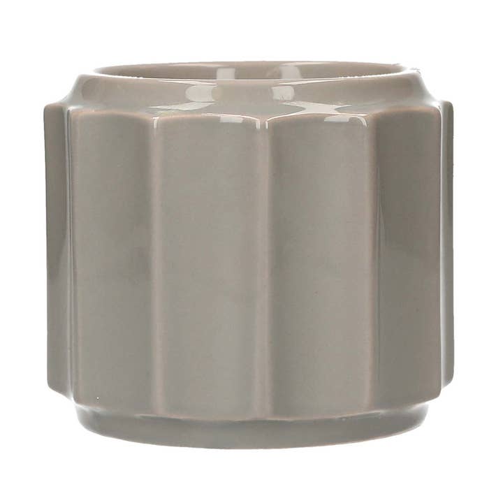 Grey Banded Wax Warmer for wholesale by Bridgewater Candle Company