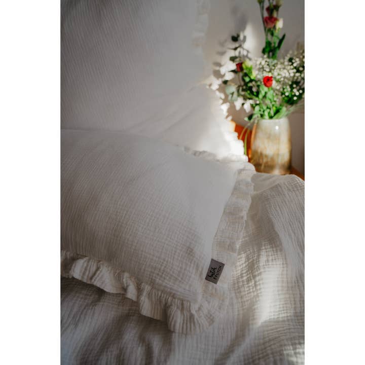 hutch&putch - Wholesale Bedding Set - Muslin bedding with ruffles made from 100% organic cotton4