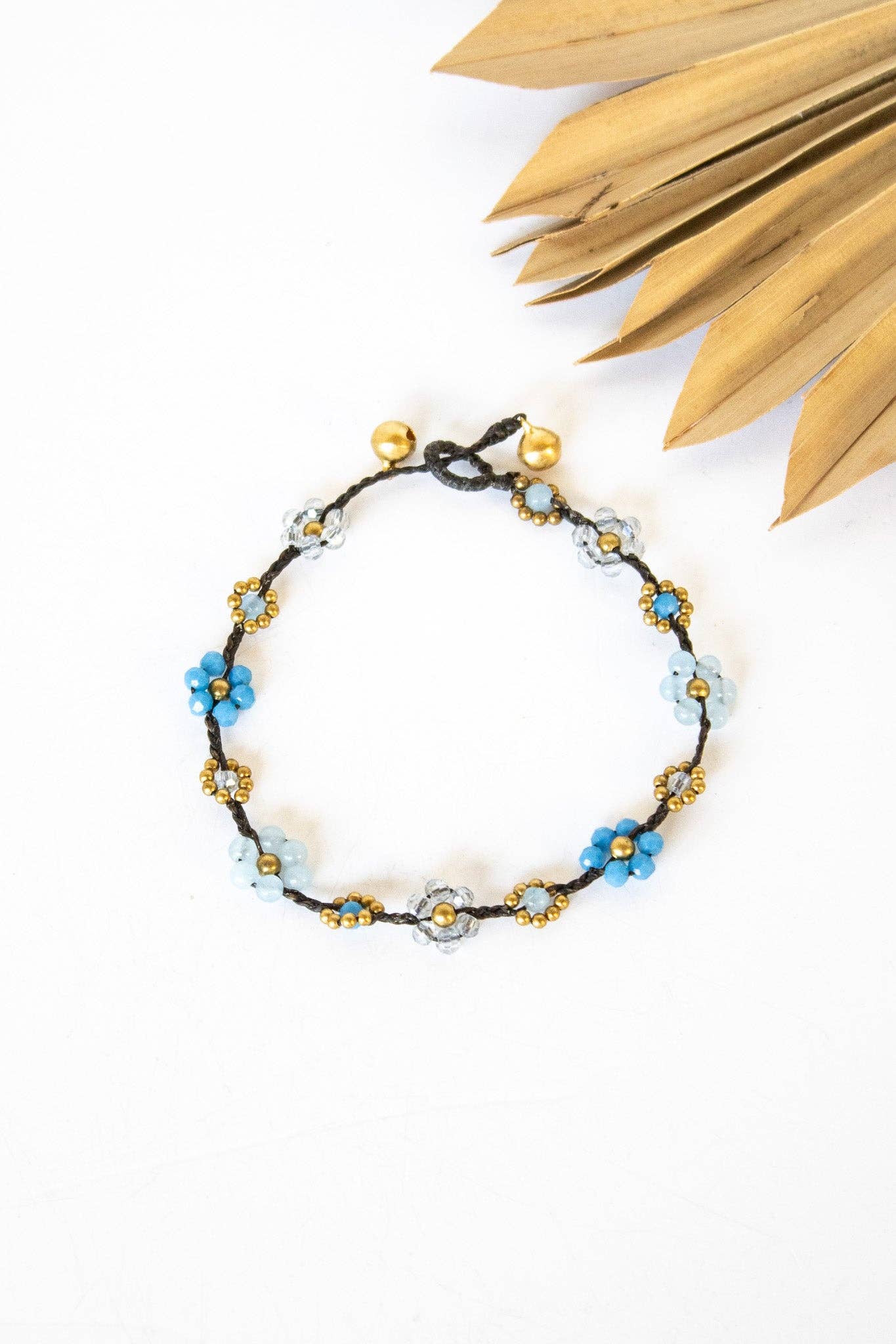 Bali Queen - Wholesale Anklet - Crystal Flower Anklet 5 Pack4