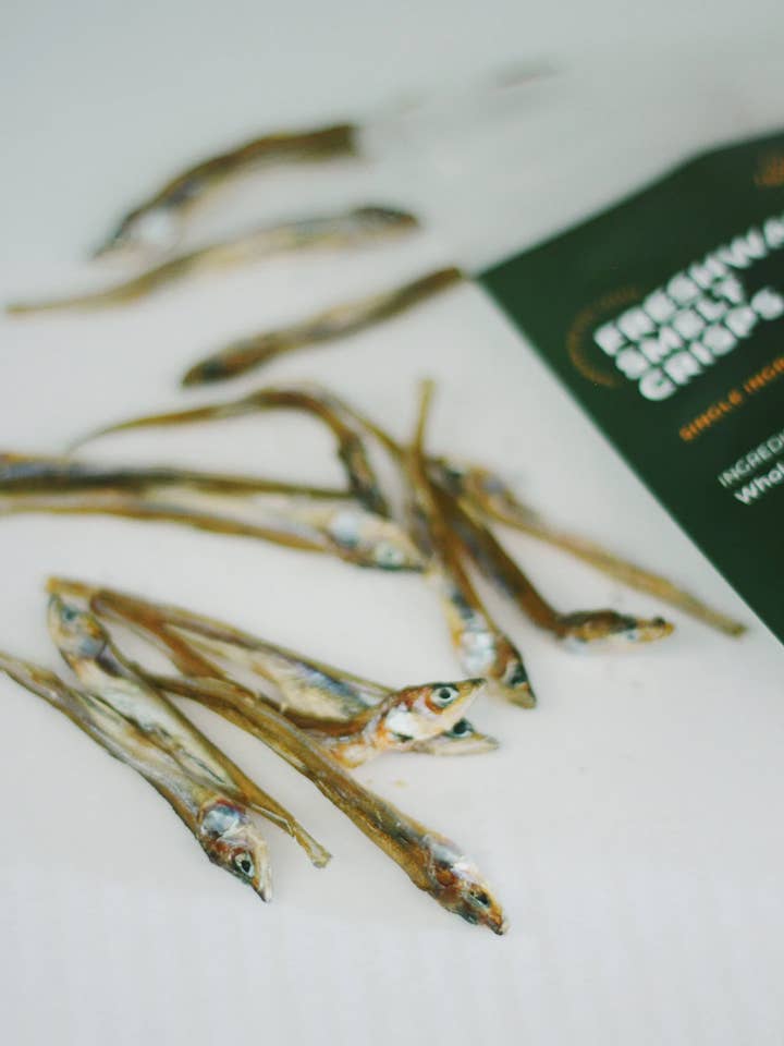 Freshwater Smelt Crisps for wholesale by Treatoes