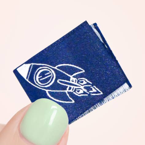 1 web label “rocket” for wholesale by Ba.binaa Patterns