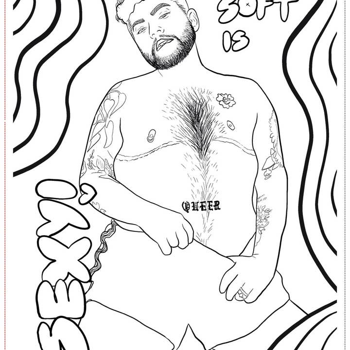 SoftBoysClub - Wholesale Coloring & Activity Book - Adult - Soft Boys, Trans-Masculine Coloring Book (Digital Download)9
