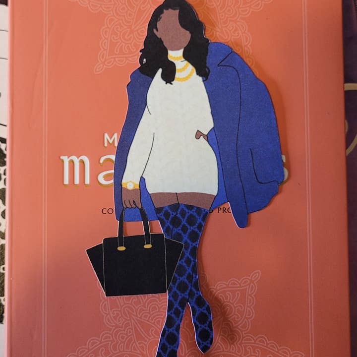 Book Chick Silhouette Bookmarks for wholesale by Self Care Tribe