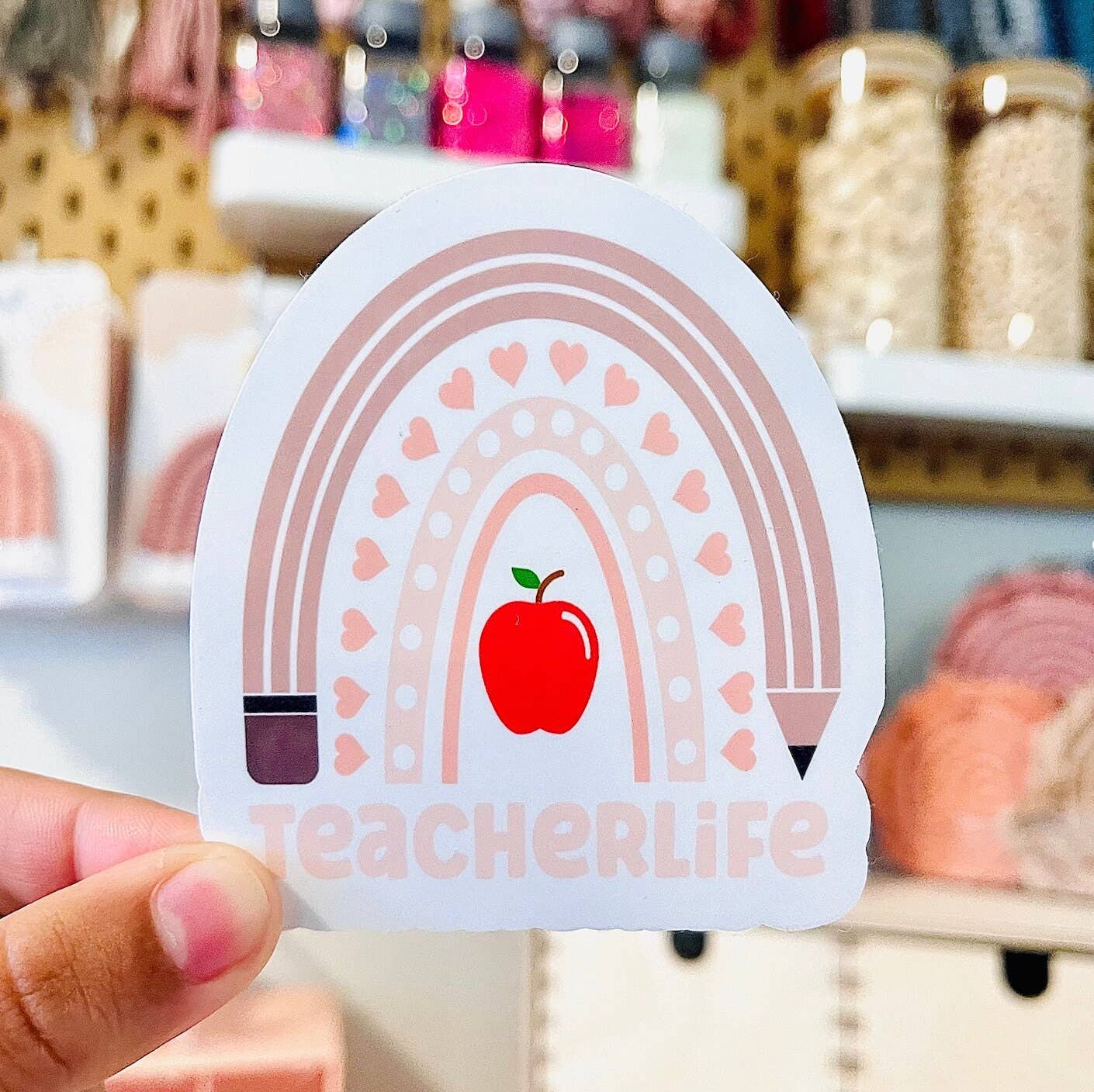 MarissaDDesigns – Engroshandel Klistermærke – Lærer Life Sticker2