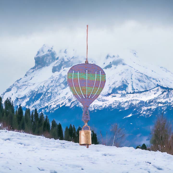 Whimsies - Vente Carillons - Carillon à air chaud, sonnette mobile, jardin du Nouveau-Mexique, États-Unis2