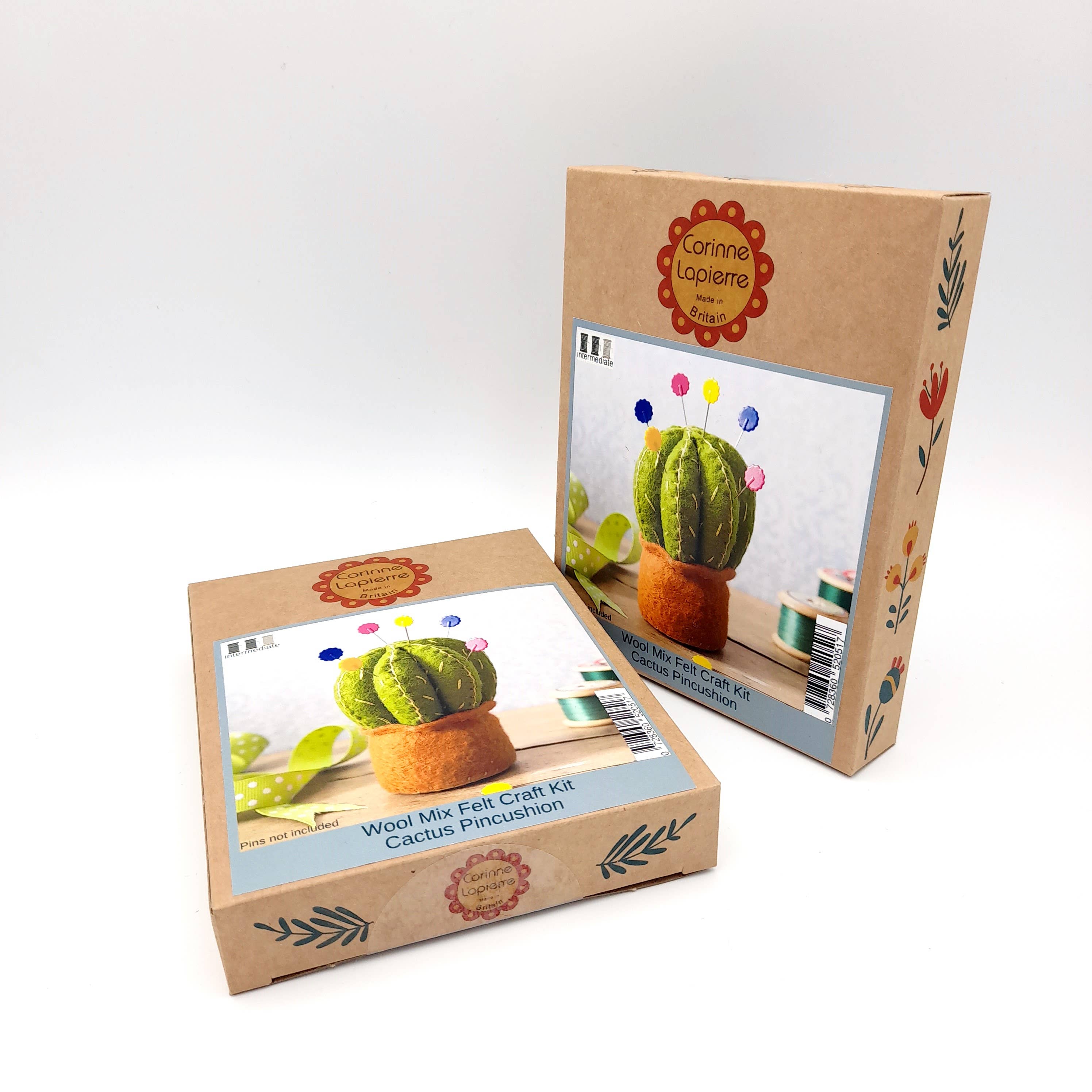 Corinne Lapierre Limited - Wholesale Craft Sewing Kit - Cactus Pincushion Felt Craft Mini Kit2