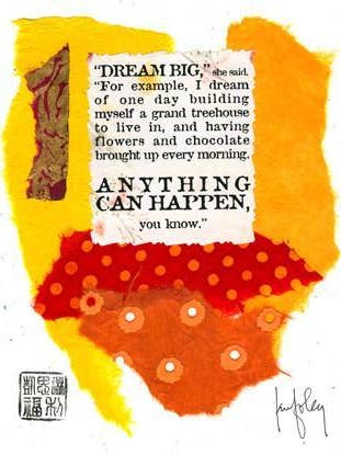 Dream Big (Original wall art) for wholesale by Ampersand Cards