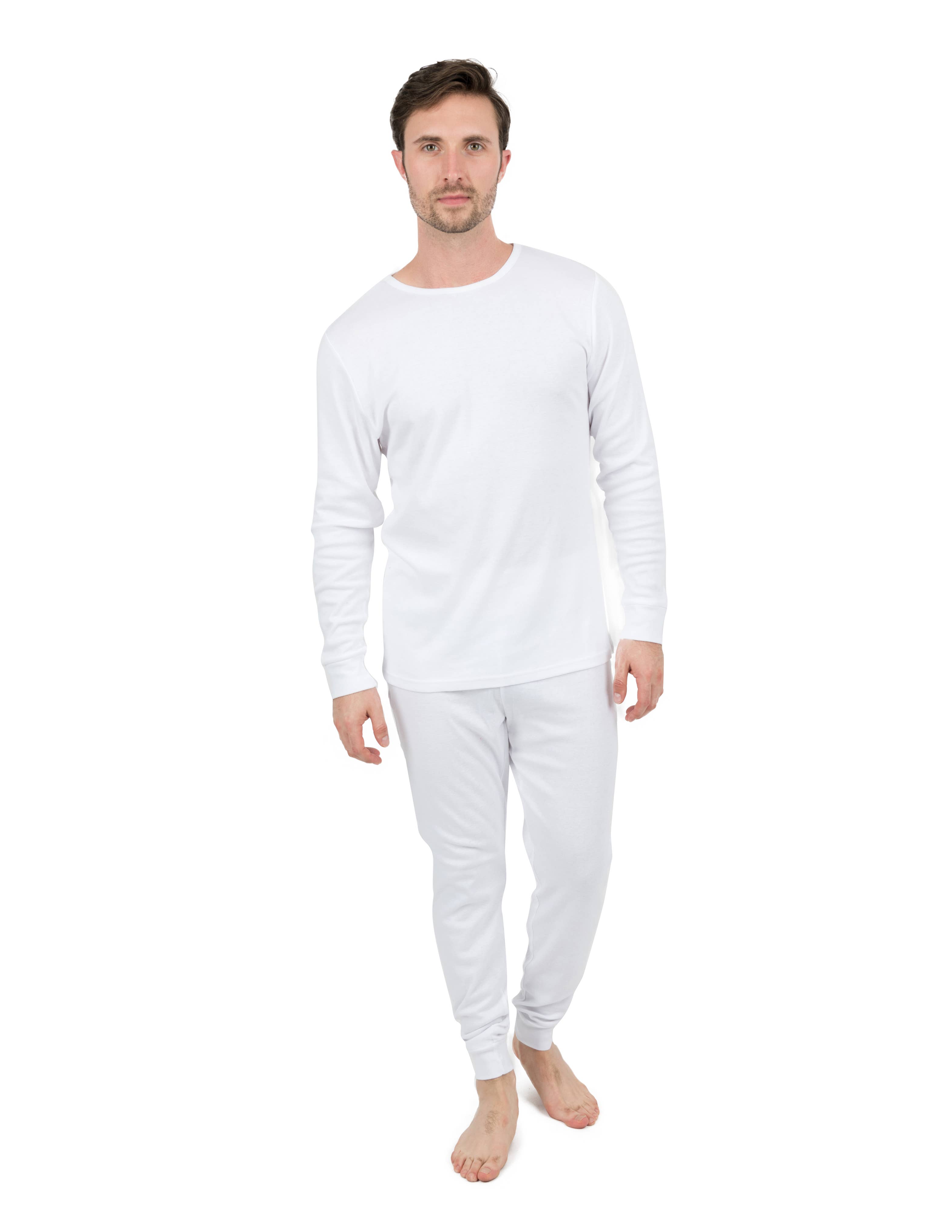 Leveret Pajamas - Wholesale Sleepwear Set - Men's - Mens Two Piece Cotton Pajamas Solid21