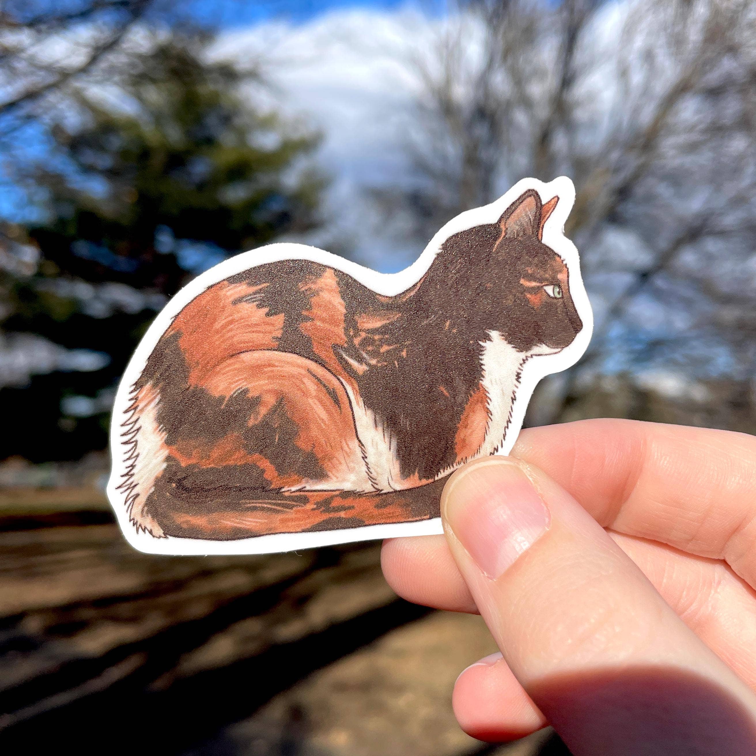 Art Fimbel - Wholesale Sticker - Calico Cat Loaf, Premium Vinyl Sticker3