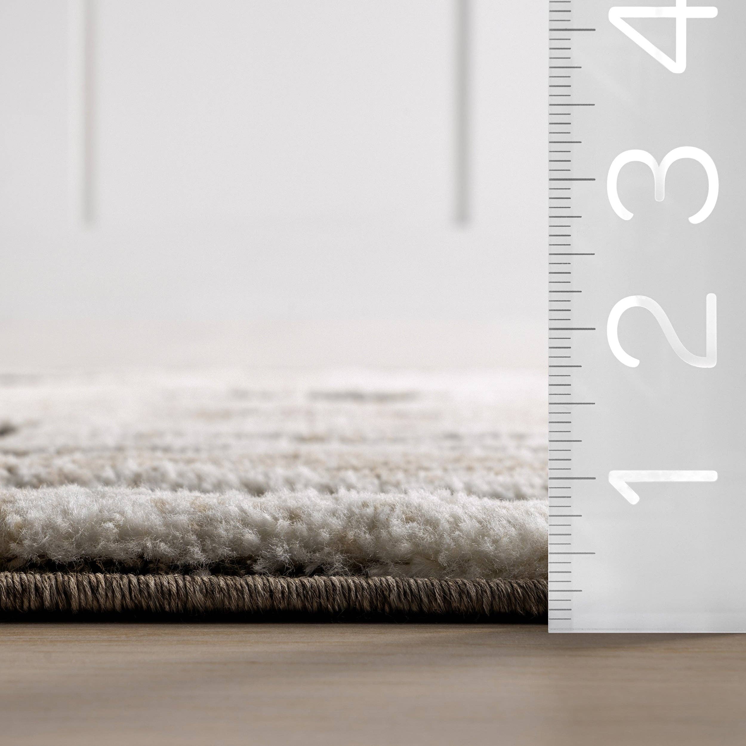 Marron Tapis d'aire à pampilles Gatsby Southwestern en vente sur Faire1