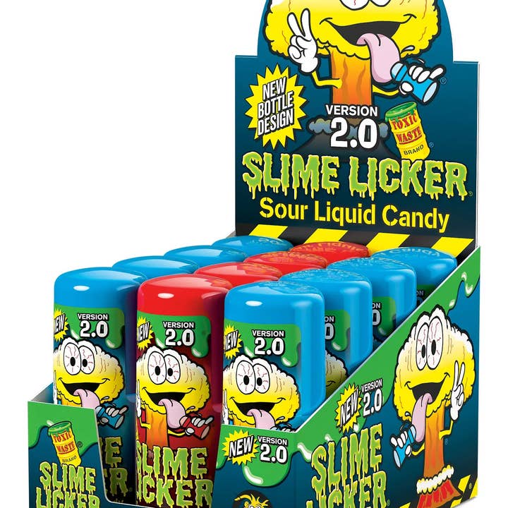 Royal Wholesale - Wholesale Gummy - Toxic Waste Mega Slime Lickers 2.0 Sour Rolling Liquid Candy 12ct