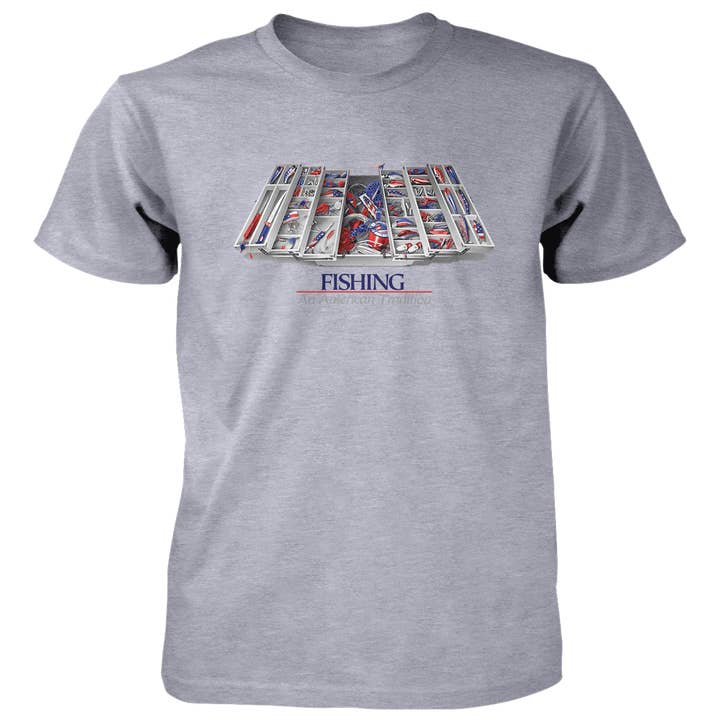 T-shirt en coton 4,5 oz AT Tackle Box pour la vente par Old Country Outfitters