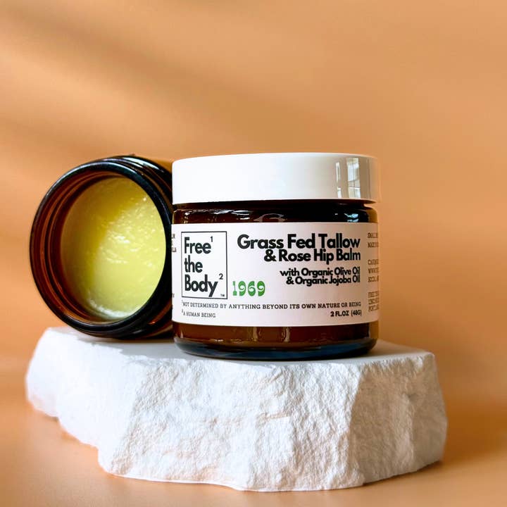 Grass Fed Tallow and Rose Hip Balm, Small Batch, 2 oz, 1969 and other Purchase Wholesale tallow and honey balm. Free Returns & Net 60 Terms on Faire trending on Faire.