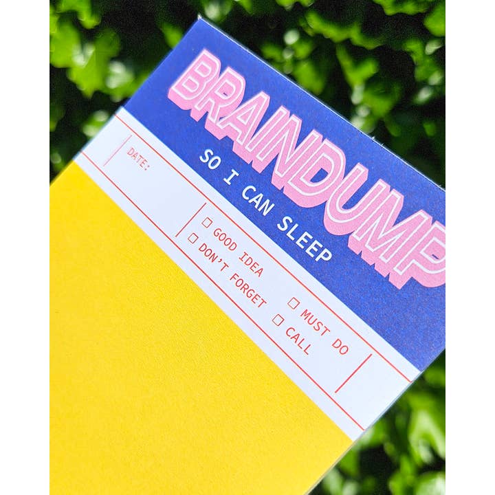 Studio Inktvis - Wholesale Notepad - Braindump to do list notepad A6 1